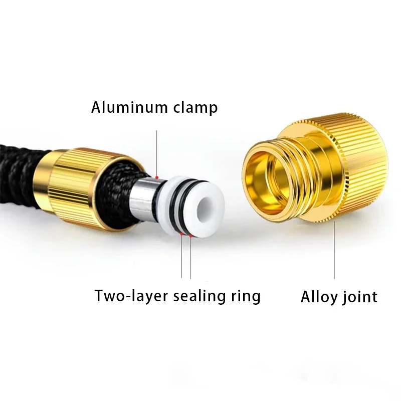 Expandable Water Hose Garden Water Hose Reel High Pressure Flexible Car Wash Watering Garden Irrigation Magic Pipe