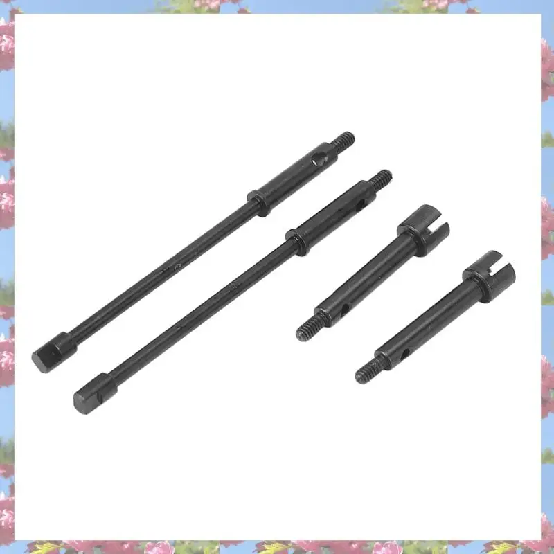 3Set 4Mm 확대 스틸 드라이브 스텁 액슬 CVD 조인트 드라이브 샤프트 업그레이드 부품 1/24 RC 크롤러 축 SCX24 90081