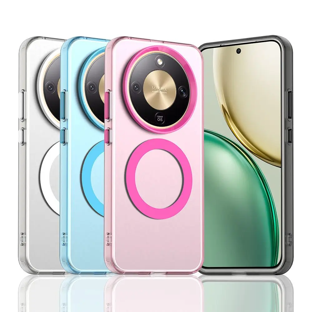 Luxury Skin Feel Candy Magnetic Cover | Shockproof & Wireless Charging Compatible Case