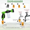 S0f44c7425f5c438c83b8b89269284d72q.jpg Dog Shower Sprayer 8 in 1 Pet Bath Cleaning Cat Dog Shower Gun High-pressure Hose Nozzle Foam Garden Car Animal Dog Wash Tool