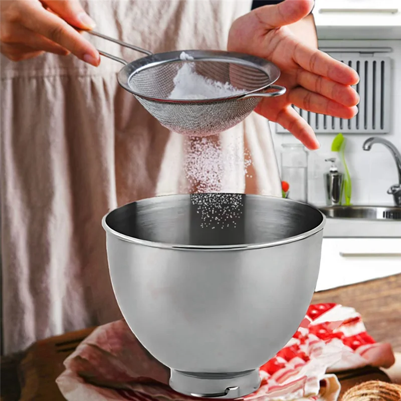 For Kitchenaid Classic&Artisan Series 4.5QT/5QT Mixer 304 Bowl Stainless Steel Mixer Bowl Dishwasher Safe HOT