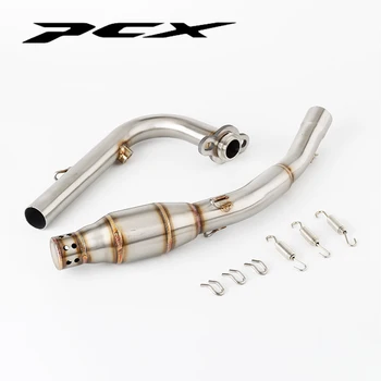 For Honda PCX125 PCX150 2021 - 2022 Motorcycle Exhaust Escape Front Mid Pipe PCX exhaust pcx150 muffler