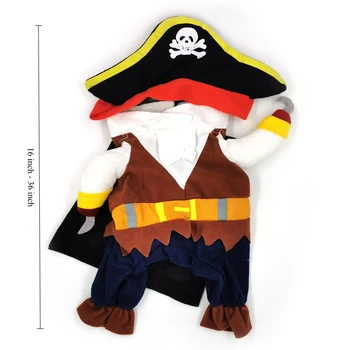Dog clothes pirate pet dog to suit cat pet clothes cute pet four seasons can wear 4