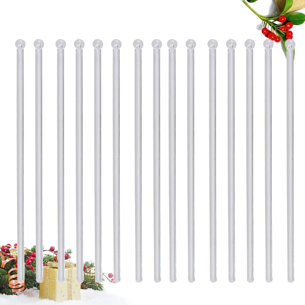 

50/100/150/200pcs Stirring Sticks Cocktail Stirring Mixing Sticks Transparent Round Head Drink Bar Muddler Stirrer Swizzle Stick