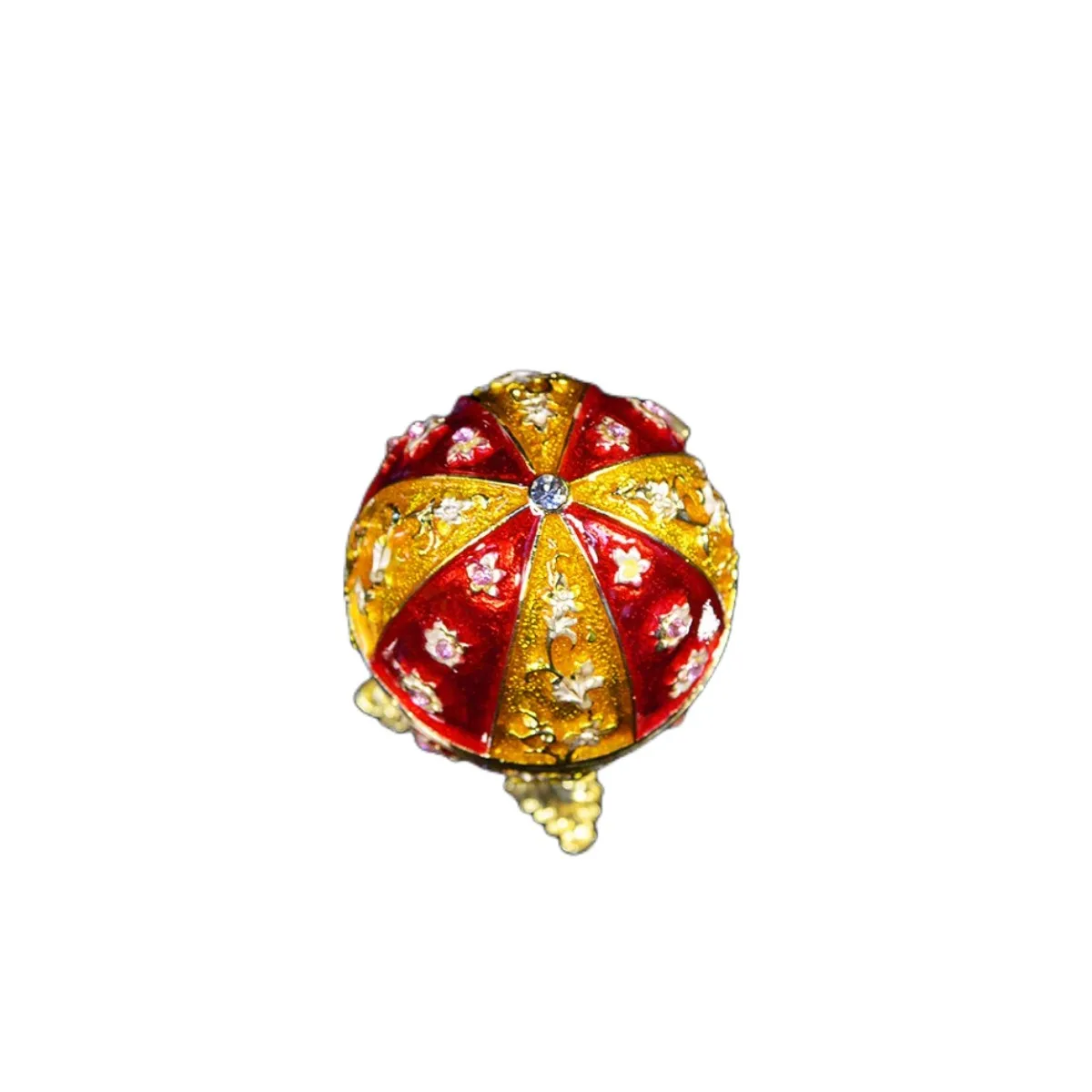 QIFU New Arrive Red Faberge Egg Craft Trinket Box for Decoration Gift
