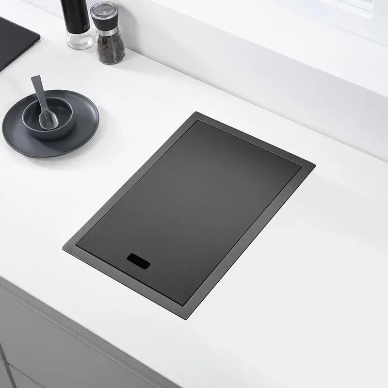 

Black Kitchen Sink Hidden Single Bowl Bar Small Size Sink Stainless Steel Balcony Sink Concealed Black Kitchen Sink Bar Sink