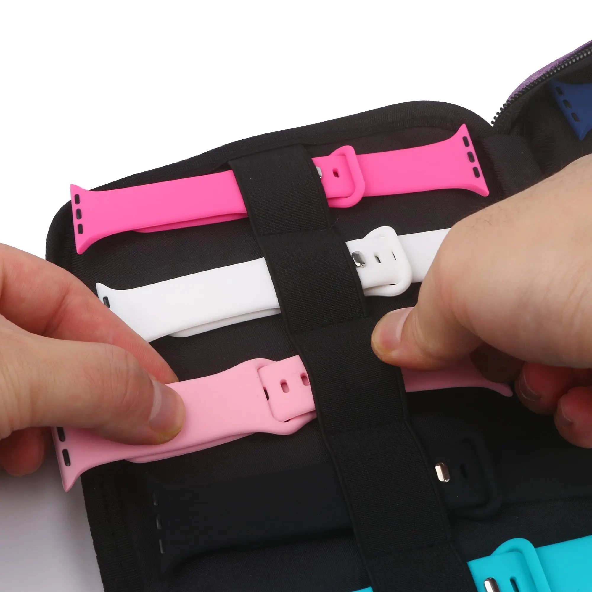 Watch Band Organizer 20 Watch Band Case Compatible Apple Bands Durable Straps Holder Storage watchband storage bag