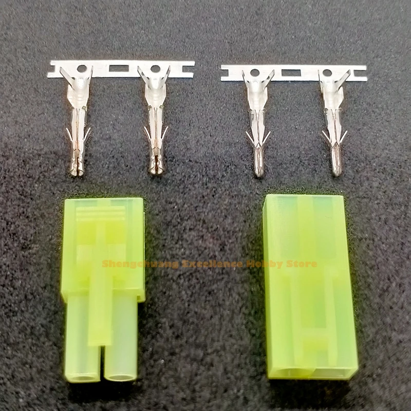 Mini Prise Tamiya Connecteur Mâle, Broches Mâles Mini Prise Tamiya, Mini Adaptateur Tamiya Mini Prise Tamiya 5 Paires Connecteur Non Câblé Airsoft RC