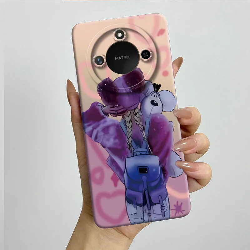 Sweet Painted Silicone Phone Case - Fashion Cartoon Design, Protective & Stylish