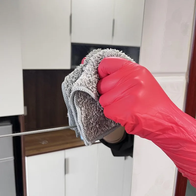 30/60/100PCS Red Nitrile Gloves Household Kitchen Cleaning Gloves Hair Dye Nail Home Cleaning Gloves Suitable Bathrooms Toilets 6