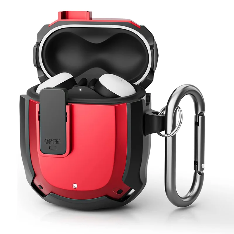 Shockproof Wireless Earphone Case with Security Lock