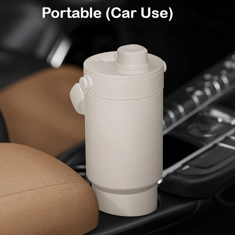 Stainless Steel Insulated Tumbler with Straw and Portable Handle - 24oz