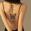One Butterfly Spine Waterproof Temporary Tattoo, Lasting 1-2 Weeks, Semi-Permanent Tattoo Color, Realistic Fake Tattoo 3