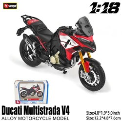 Deluxe 1:18 Alloy Motorcycle Replica - Authentic Original Simulation Toy (Multistrada V4)