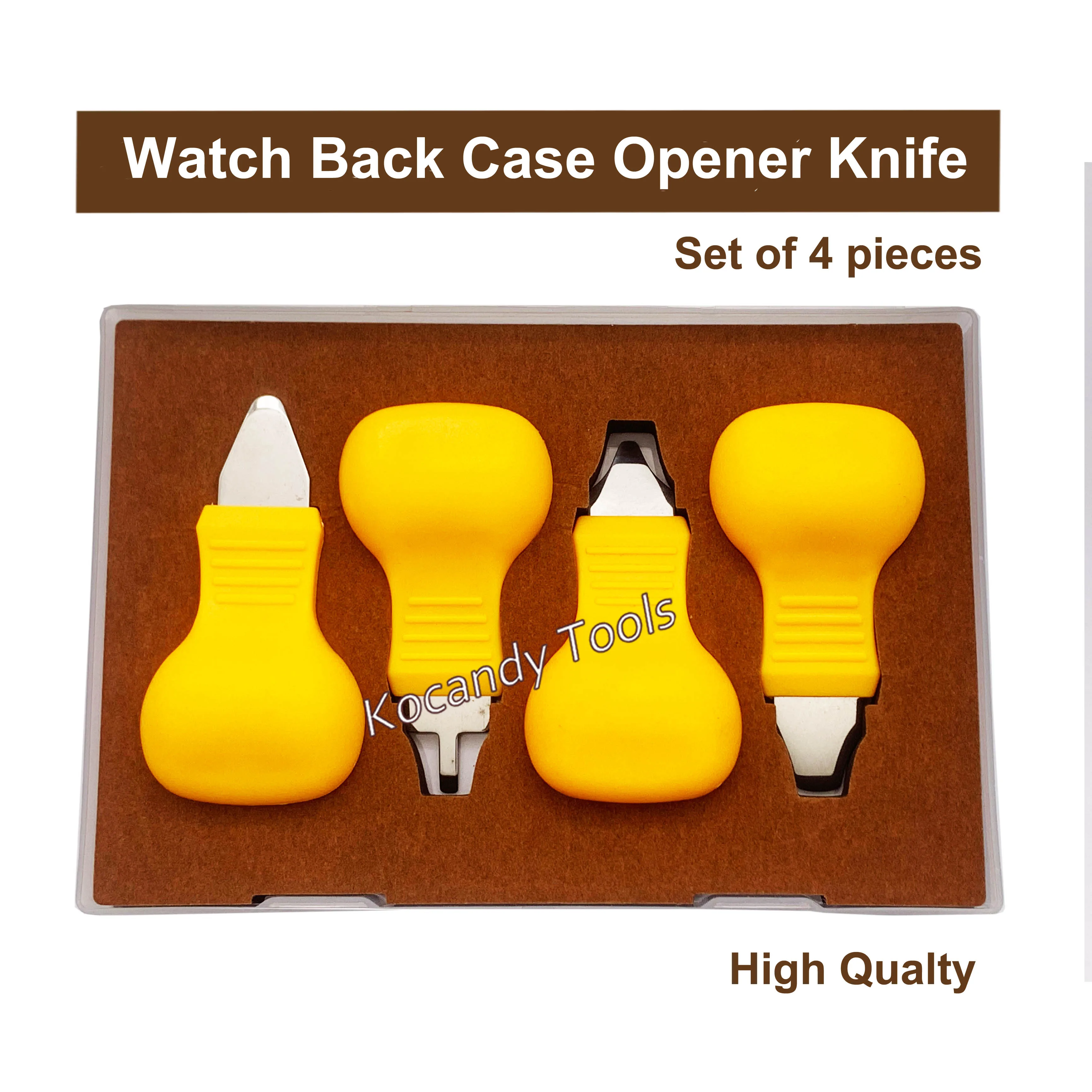 Профессиональный (высокого качества) нож для открывания задней крышки часов 4 шт. в наборе инструменты для снятия батареи
