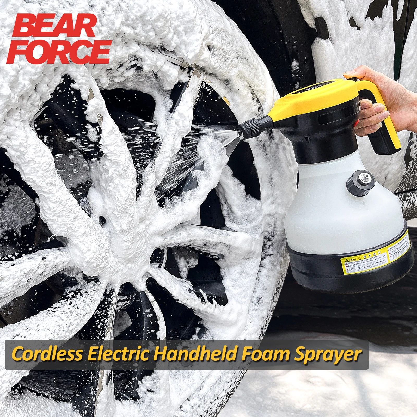 Cordless Electric Foam Sprayer Rechargable Lithium - Battery Snow