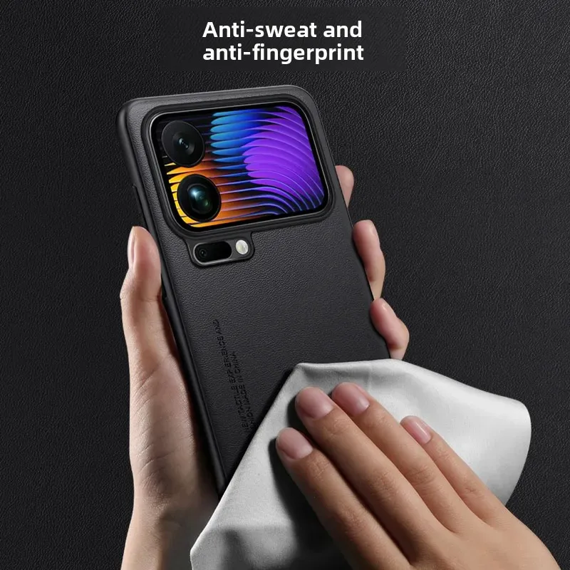 Luxury Business Sheepskin Leather PU Phone Case - All-Inclusive Lens Back Cover