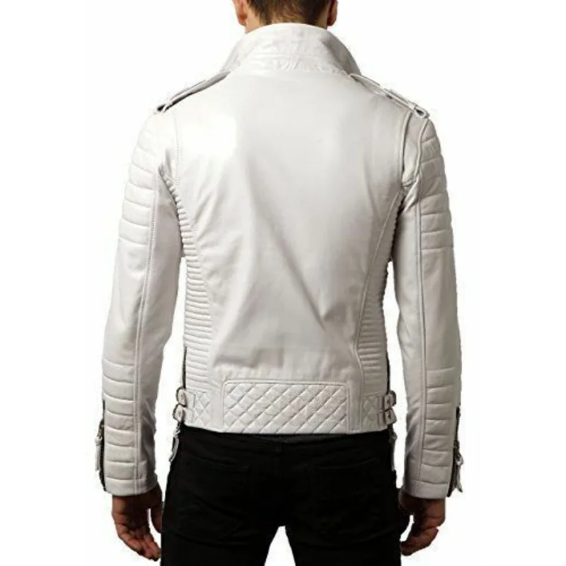 Mens Leather Jacket 100% Real Genuine Premium Leather Stylish Biker Jacket Fashion Trends