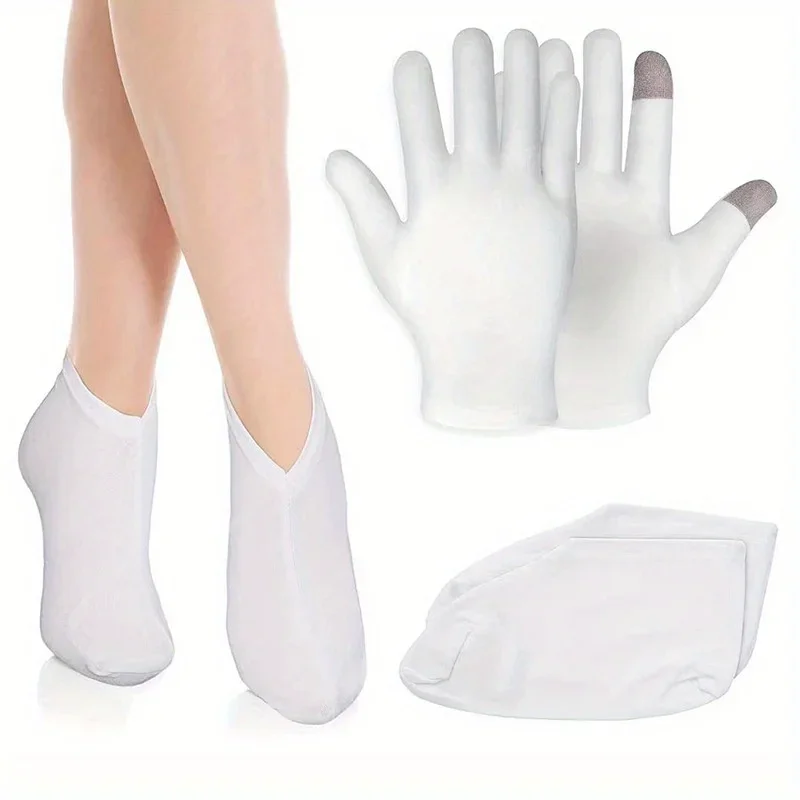 Touch Screen Moisturizing Gloves Moisturizing Socks Hand Spa Treatment Exfoliating Cracked Dead Skin Remover Foot Care Tools suyzeko pemf gy p100 touch screen terahertz foot spa terahertz therapeutic apparatus