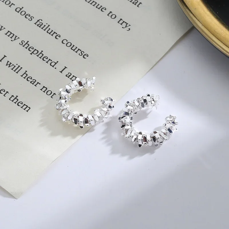 Clip Earrings 1 Pcs Irregular Star For Women No Piercing Ear Cuff Jewelry