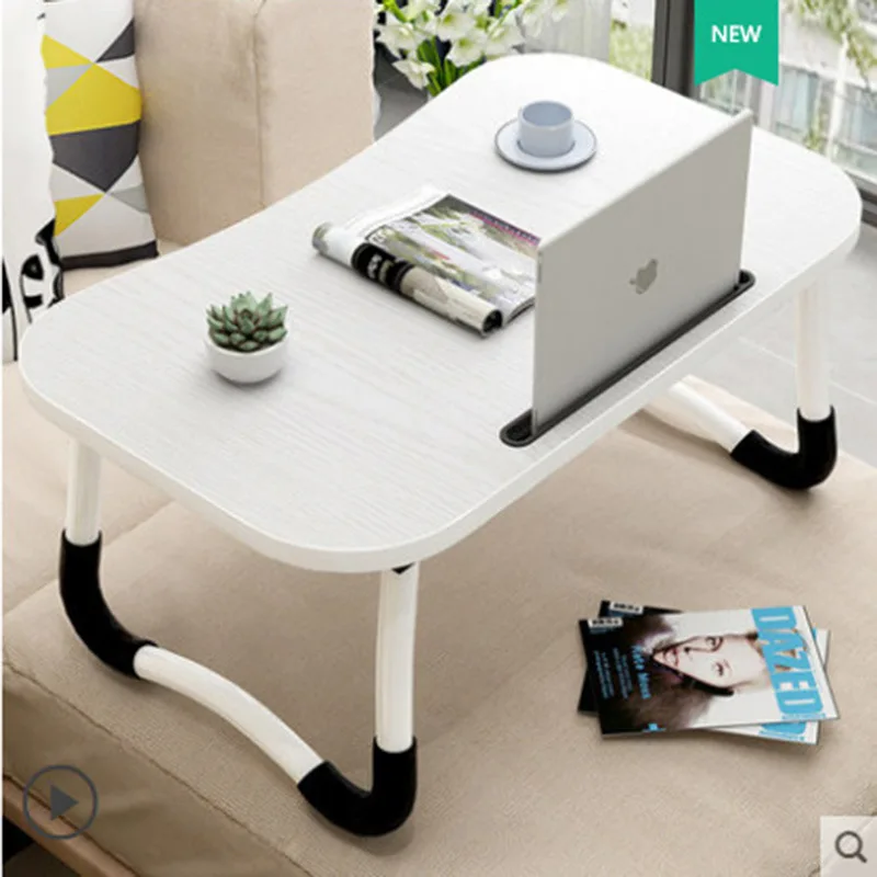 Modern Simple and Portable Folding Bed Computer Desk Folding Laptop Table Bed Lazy Desk Study Table