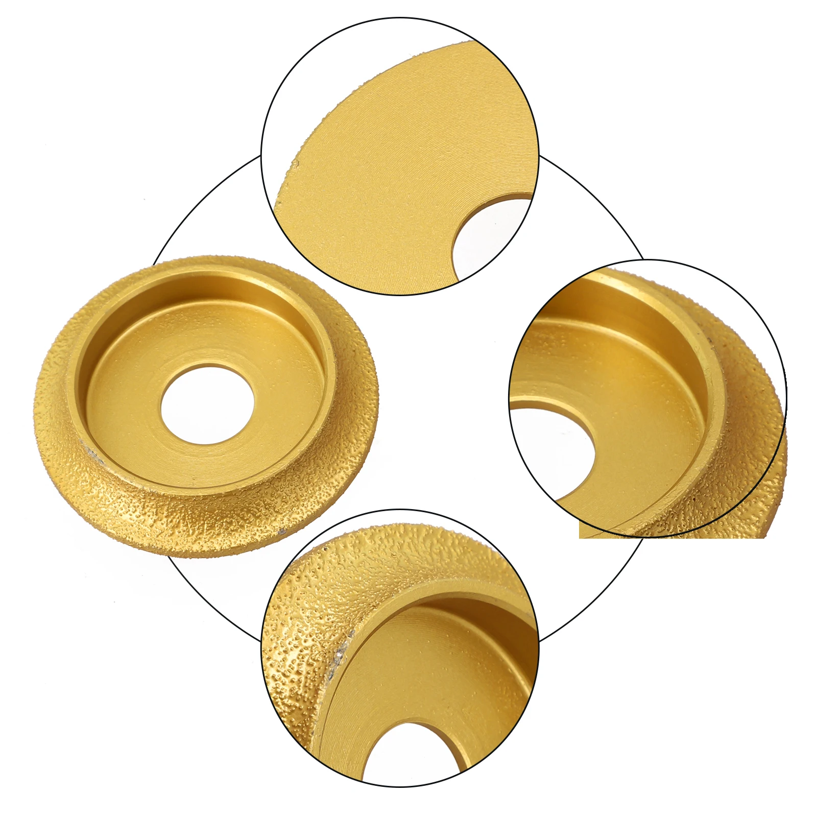 

Grinding Wheel Grinding Precise Cutting For Marble Grinding Wheel 74mm X 20mm Segment Of Vacuum Welding Diamonds