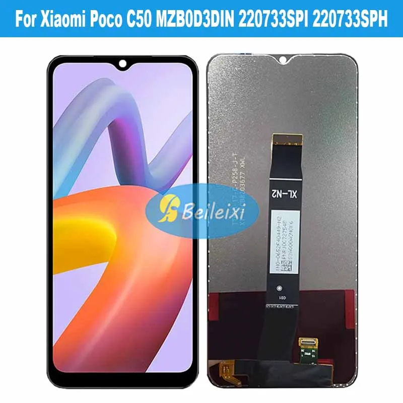 

For Xiaomi Poco C50 MZB0D3DIN 220733SPI 220733SPH LCD Display Screen Touch Sensor Digitizer Assembly