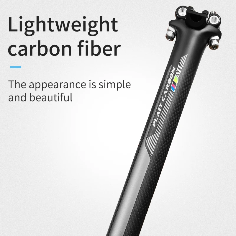 Vollcarbon MTB Fahrrad-Sattelstütze Sattelrohr Rennrad-Sattelstütze Mountainbike-Sattelstütze 27,2/30,8/31,6 X 400mm – Detail 11