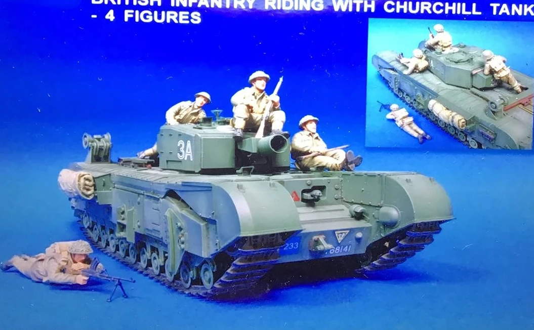 

Масштаб 1/35, строительный комплект II, британская армия, бронированный танк, солдат, 4 человека и посылка, разборные и неокрашенные игрушки «сделай сам»