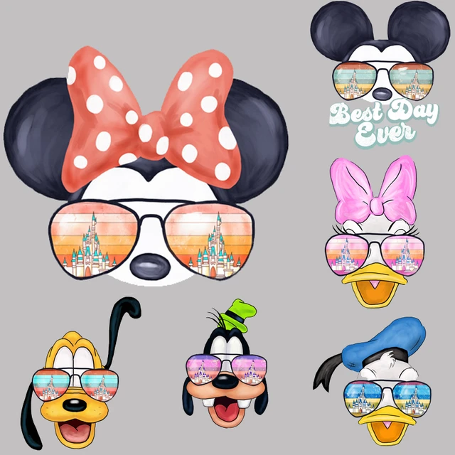 Disney stickers including Mickey & Minnie Mouse, Donald & Daisy