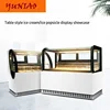 Table type hard pans ice cream deep display freezer refrigerator cabinet showcase with 4/6/8 pans for ice-cream  CFR BY SEA 1