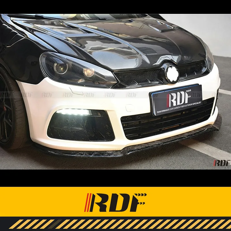 Suitable for Volkswagen MK 6 VW GOLF 6 GTI R20 R Modified Carbon fiber Centre Grille Honeycomb Mesh Car Front Bumper Radiator