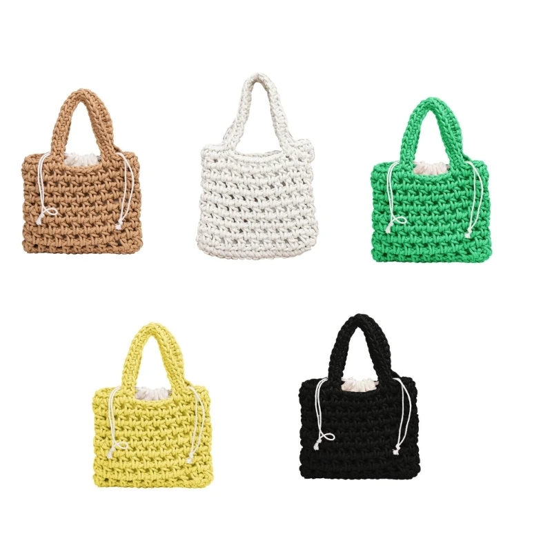 

Bucket Woven Tote Bag Womens Handbag Travel Beach Shopping Bags Summer Handbags