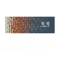 Nordic Style Digital Clock Wall Art Aesthetic Unique Luminous Modern Digital Clock Living Room Home Decor 1