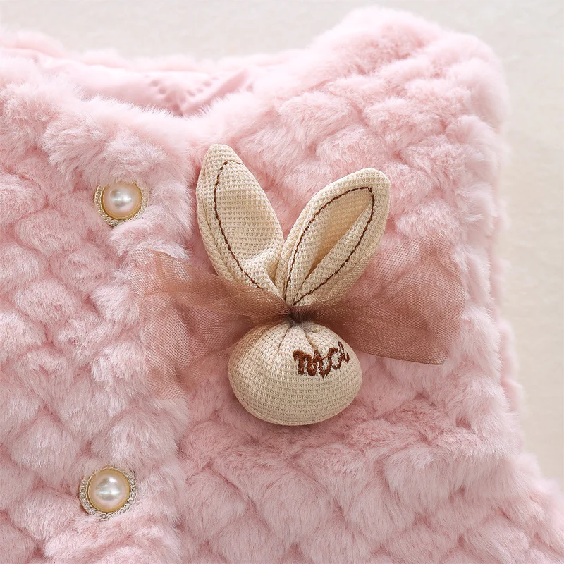 (9 Monate-3 Jahre alt) Herbst und Winter neue einfache einfarbige Baby weste, modische und warme Kinder kleidung – Detail 11