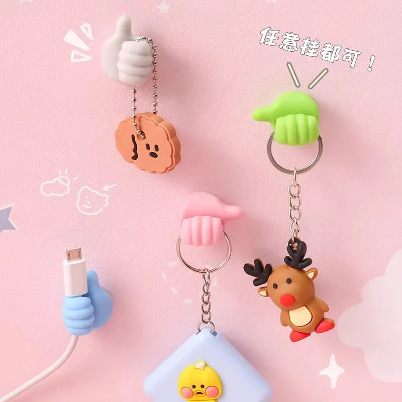 Bview Art 10pcs Cute Adhesive Cable Clips - No Drill Strong Wire Holders for Data Cables & Desk Organization 2