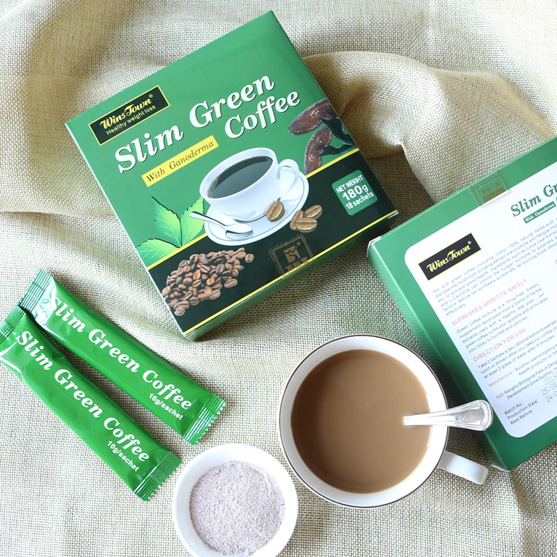 Slim Green Coffee Weight Loss Body Fat Burner Detoxification Control Appetite Diet Anti-Hunger L Carnitina Quemagrasas 18Pcs/Box weight loss pills