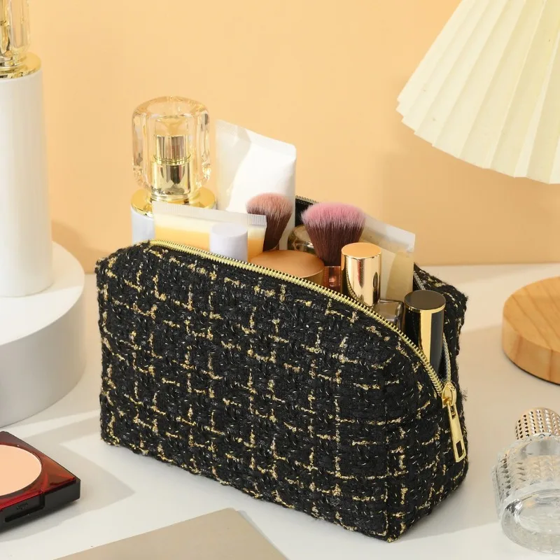 Fashion Women Clutch Makeup Bag Cosmetic Storage Bag Large Capacity Portable Travel Toiletries Storage Bag Student Pencil Case