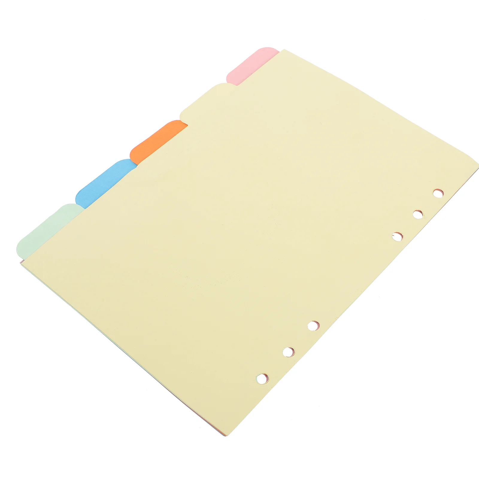 

2/1 Set Tab Dividers A5 Index Classified Lables 6-Holes Colorful Filler Project Sorter Pages for Plastic Adhesives Planner