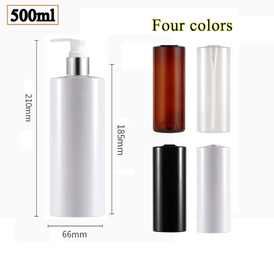 3Pcs Refillable Shower Shampoo Conditioner Bottle Dispenser 500ml Bathroom Lotion Empty Bottle Plastic Container Farmhouse Decor shampoo dispenser refillable plastic bottles refillable bottle plastic lotion bottle