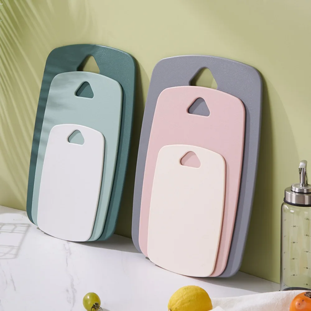 

3pcs/set Thickening Plastic Cutting Board Set Non-slip Classified Chopping Blocks Hanging Hole Chopping Boards Fruits