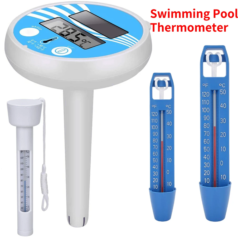 Swimming Pool Thermometer Practical Swimming Pool Floating Thermometer Multi-functional Durable Spa Hot Tub Ponds Temperature Measuring Meter
