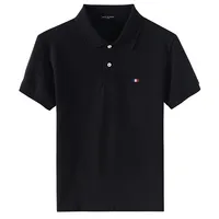 Polo d'été de haute qualité pour hommes 100% coton décontracté manches courtes Polos zones me mode revers T-shirt Homme Y-S-5XL 4