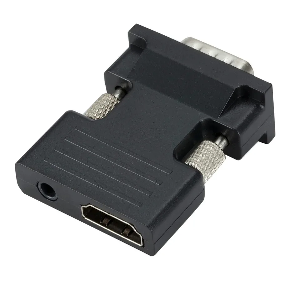 VGA to HDMI Converter PzzPss VGA to HDMI-compatible Audio Video Converter 1080P HDMI-compatible To VGA Adapter Cable For PC Laptop to HDTV Projector