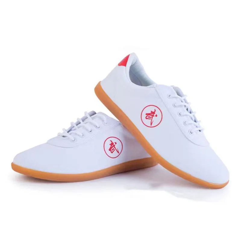 USHINE Hot Canvas Tai Chi Tendon Boots Good Quality Martial Arts Shoes Soft Bottom Practice Kung Fu Shoes Wingchun