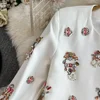TWOTWINSTYLE Luxury Style Two Piece Set For Women O Neck Long Sleeve Topa High Waist Skinny A Line Skirt Set Female KSE524945 6