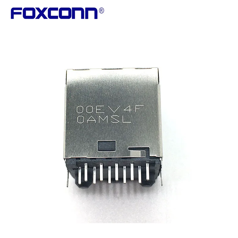 

Foxconn JFM38V1S-0EV4-4F вертикальный ФИЛЬТР 180 ° RJ45 GIGABIT