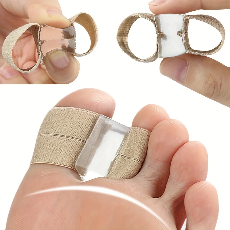 Adjustable Elastic Toe Separator with Dual Loop Design Finger Separator Toe Spacers Foot Care & Nail Support Ideal for Home toe separators
