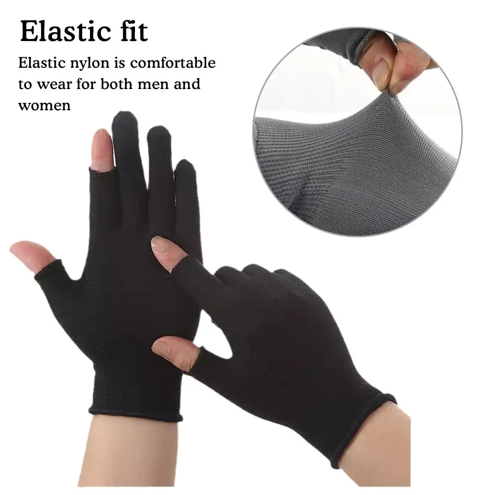 Fishing Gloves Sun Protection Unisex Full Fingers Breathable Gloves Glove Daiwa Running Cycling Sports Anti-UV Anti-slip Fi J9D5