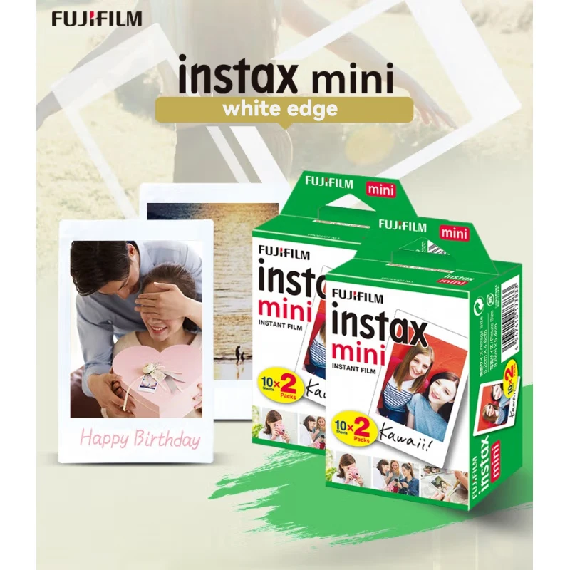 Instax Mini 12 Fujifilm Film Paper For INSTAX Photo Camera Mini 11 Evo LiPlay 20 90 40 9 7+ Film Pack Kit Instant Film Paper